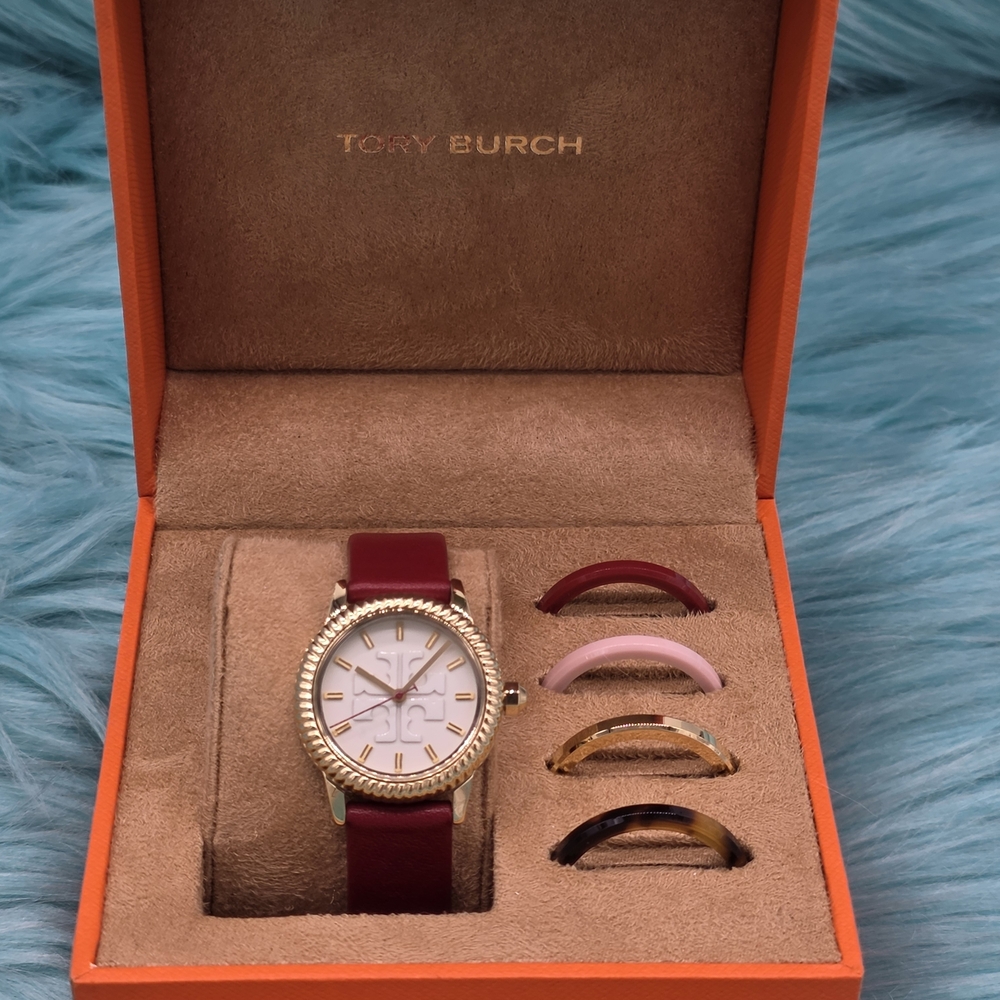 Tory Burch Gold and Red Women's Watch Set